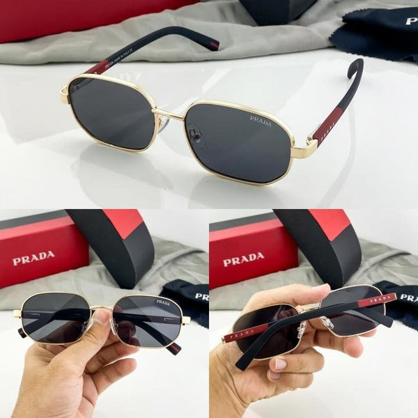 Prada Gold Black 996 Sunglasses