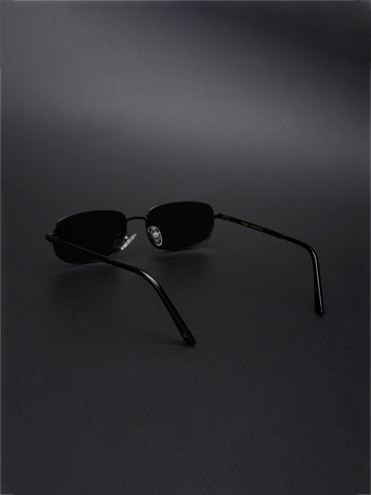 Voyage - Adults Rectangle Sunglasses with Polarised and UV Protected Lens 2272PMG5845-Black