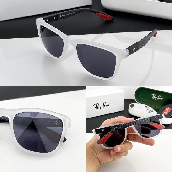 RAYBAN WHITE BLACK 8342