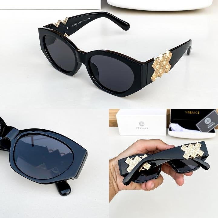 Versace Gold Black 4200 Sunglasses