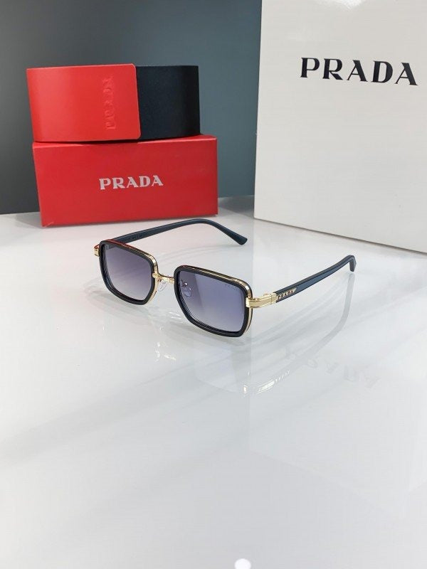 Prada Gold Black 64 Sunglasses Main image