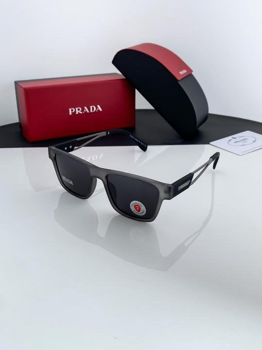 Prada Grey Black 144 Sunglasses Main image
