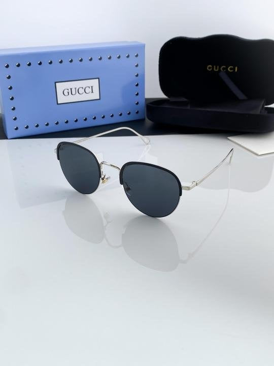 Gucci Silver Black 551 Sunglasses Main image