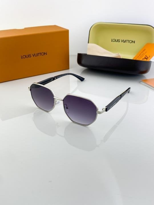 Louis Vuitton 5710 Silver Black Shaded Sunglasses Main image