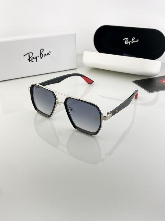 RAYBAN SILVER BLUE SHADED 10 SUNGLASSES Main image