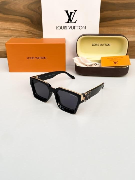 Louis Vuitton Gold Black 65N Sunglasses Main image