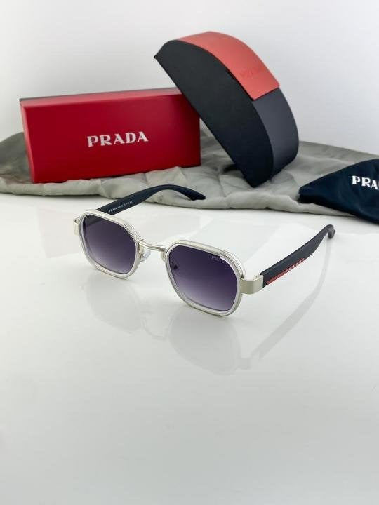 Prada Silver Black Shaded 986 Sunglasses Main image