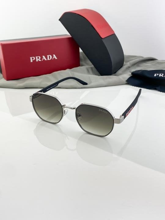 Prada Silver Green Shaded 972 Sunglasses Secondary image