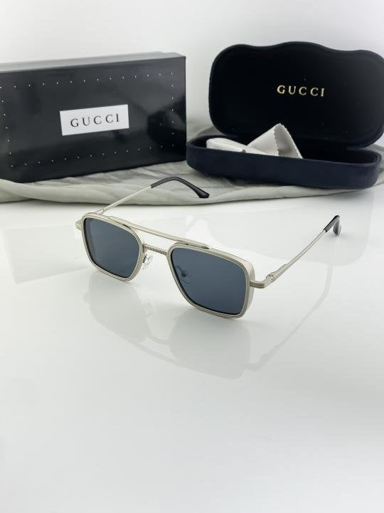 Gucci Silver Black 504 Sunglasses Main image