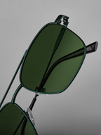 SAM & MARSHALL VEIN -  Square Sunglasses UV Protected Lens VEIN_GREEN_GREEN_2930