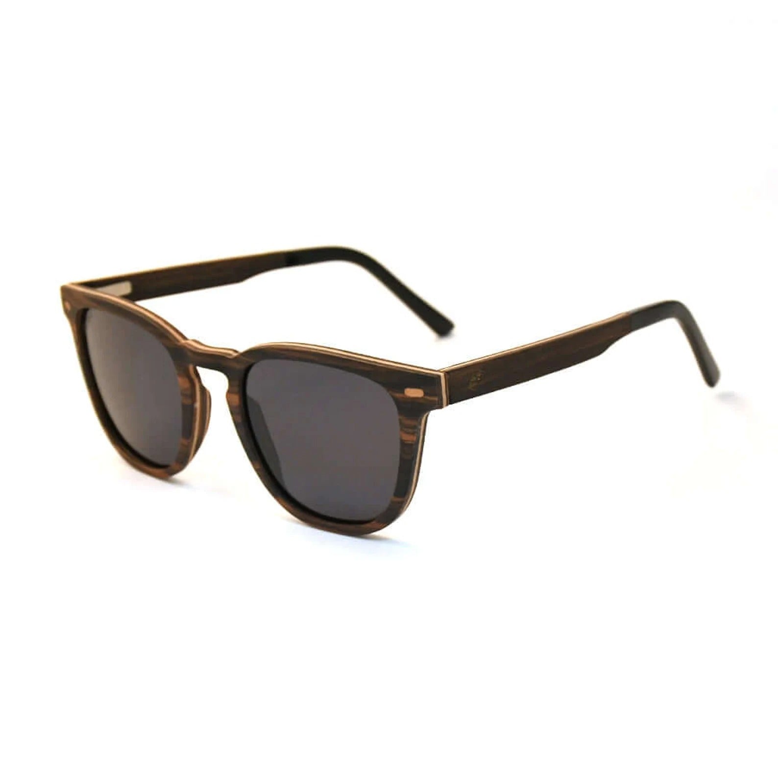 Joplins Lark Ebony - Wooden Sunglasses, Polarized sunglasses, Wood Sunglasses, Eco-friendly Sunglasses, Recycled sunglasses