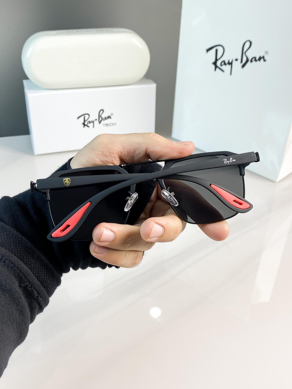 LUXURY SHADES #04 FULL BLACK BRANDED PREMIUM SUNGLASS