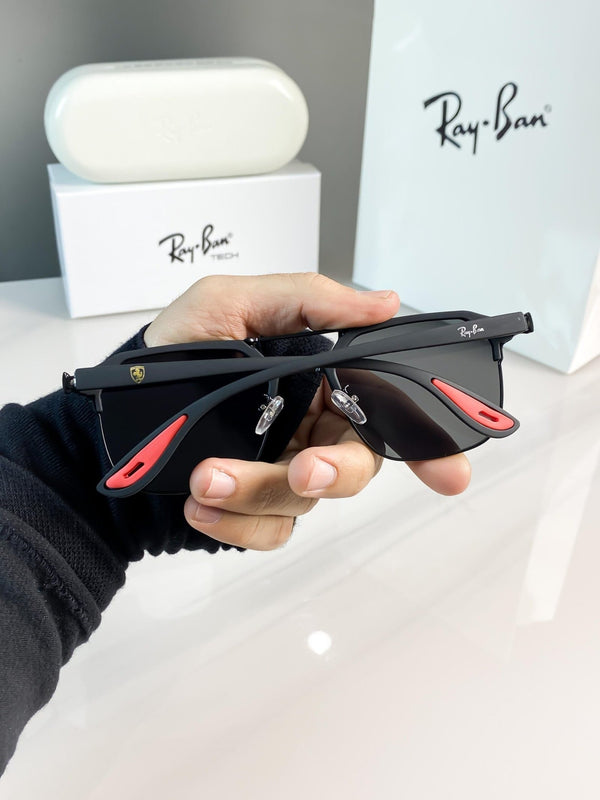 LUXURY SHADES #04 FULL BLACK BRANDED PREMIUM SUNGLASS