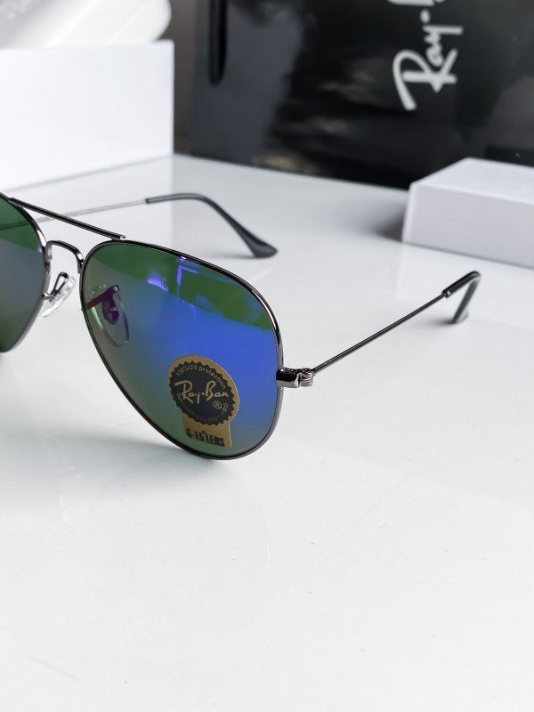 RAYBAN BLACK BLUE MERCURY 3025 SUNGLASSES