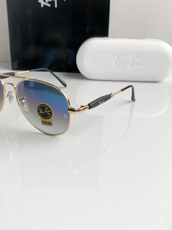 Rayban gold blue shade 3517