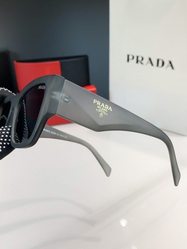 Prada Grey Black 61 Sunglasses