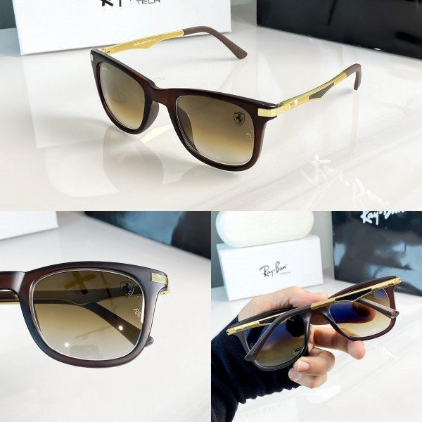 Rayban gold brown shaded 4287
