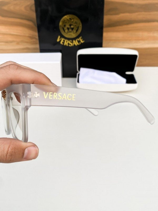 Versace White Frame 62 Sunglasses