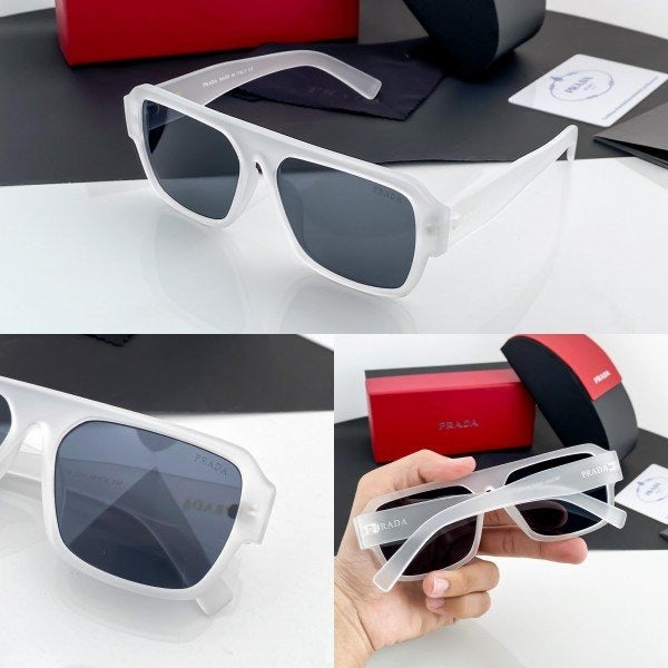 Prada White Black 22Y Sunglasses
