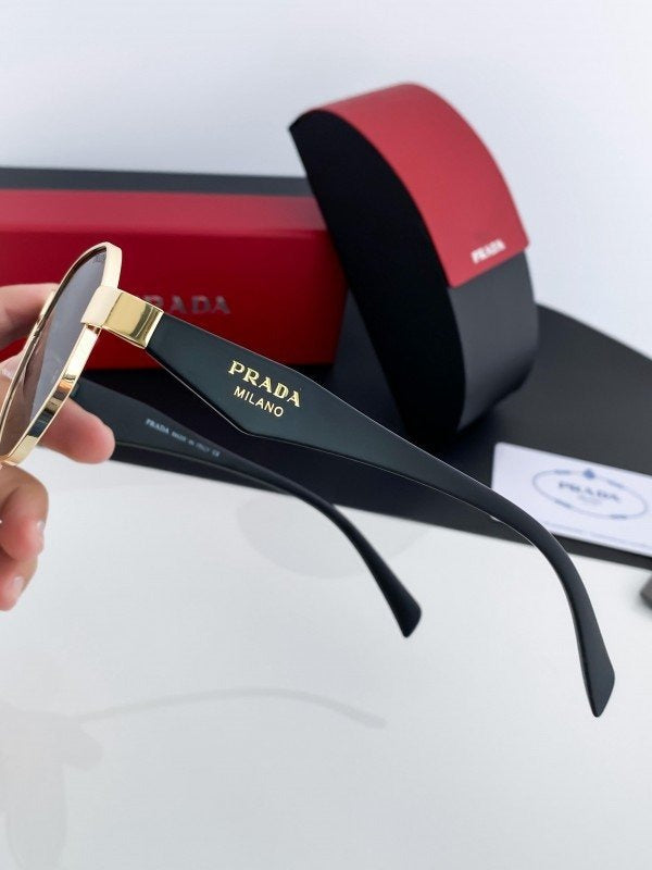 Prada Gold Black 97S Sunglasses