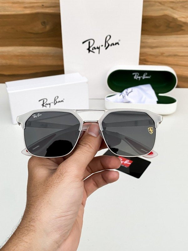 Rayban04 ice black red