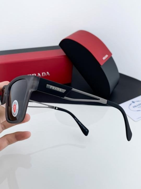 Prada Grey Black 144 Sunglasses