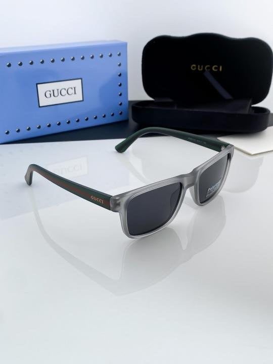 Gucci Grey Black 83123 Sunglasses