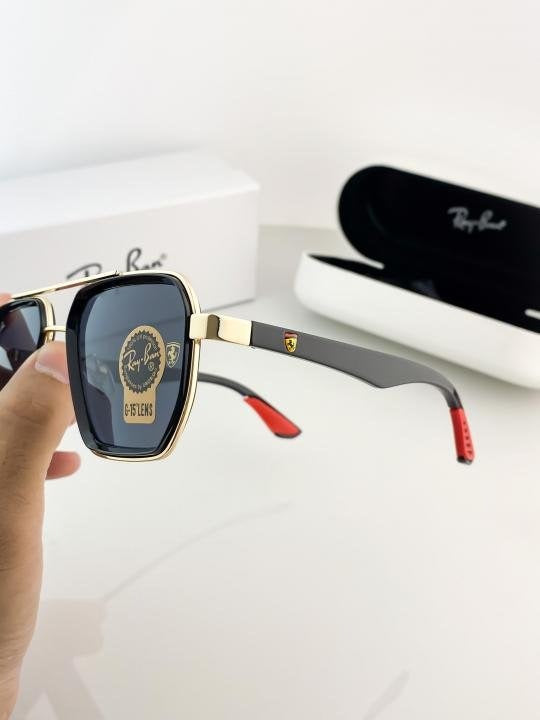 RAYBAN GOLD BLACK 10