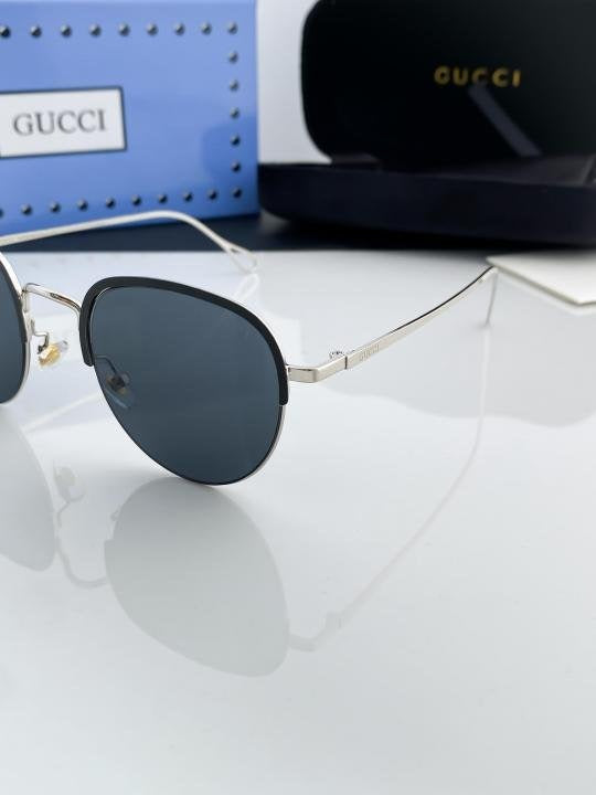 Gucci Silver Black 551 Sunglasses