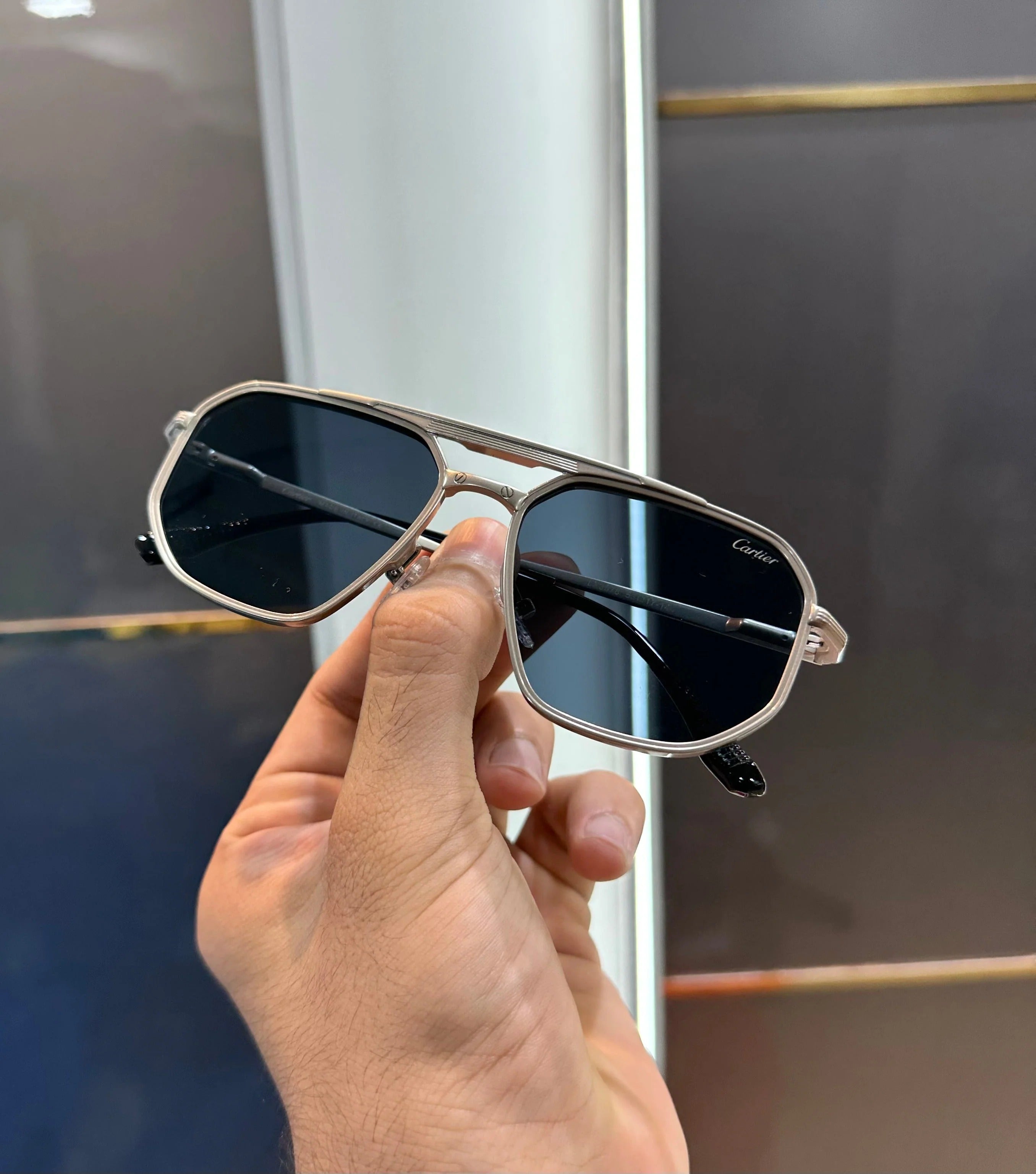 Cartier Silver Black 3078 Ultimate Luxury Shade