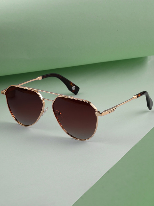 Carlton London - Polarised and UV Protected Lens Aviator Sunglasses - CLSU533