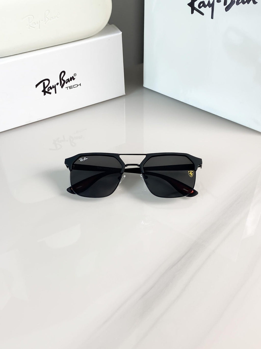 LUXURY SHADES #04 FULL BLACK BRANDED PREMIUM SUNGLASS
