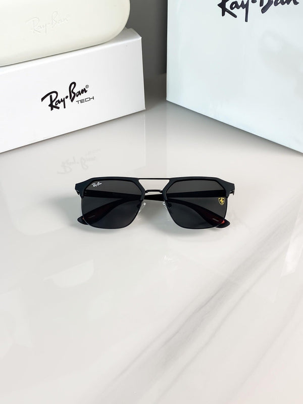 LUXURY SHADES #04 FULL BLACK BRANDED PREMIUM SUNGLASS