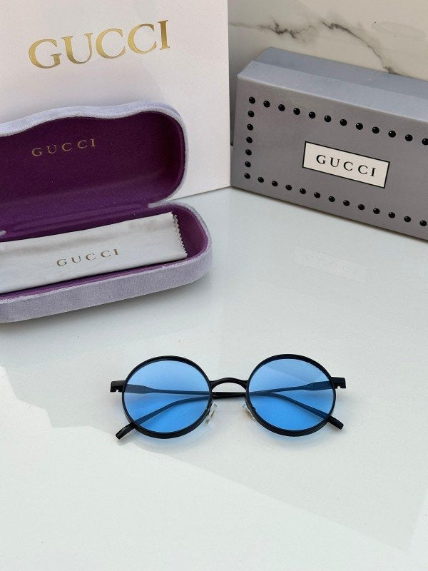 Gucci Black Blue Metal 4021 Sunglasses
