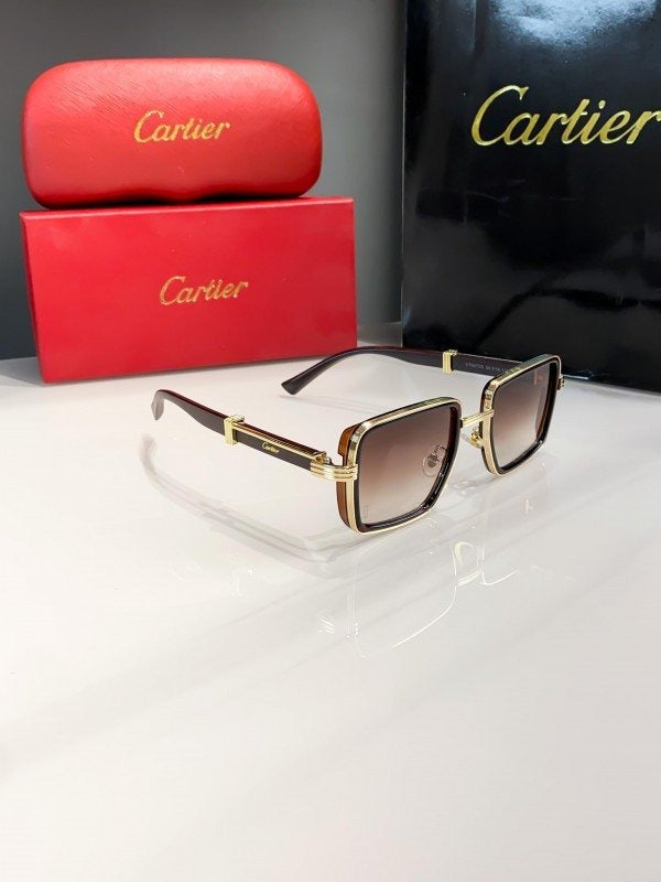 Cartier Brown Shaded 04725 Sunglasses