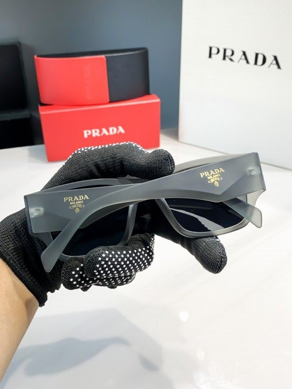 Prada Grey Black 61 Sunglasses