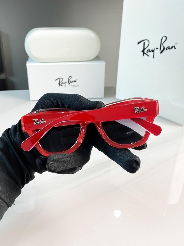 Rayban red black 2186