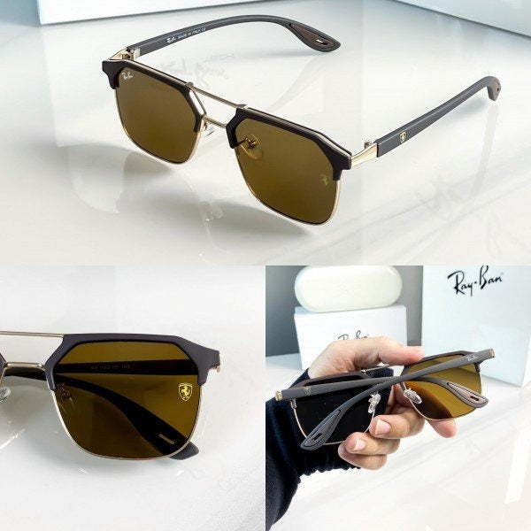 Rayban04 gold brown