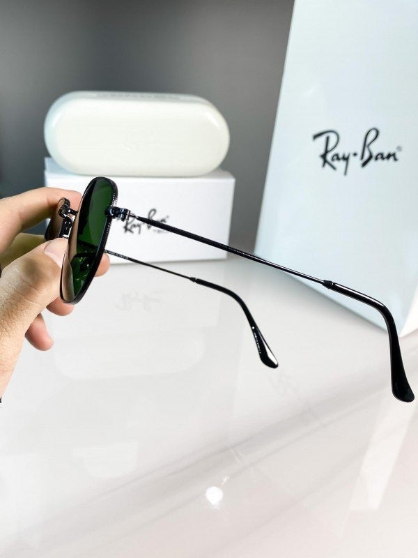 Rayban black green hexaga 3548