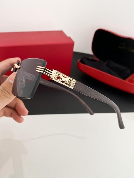 Cartier Gold Black 5 Sunglasses