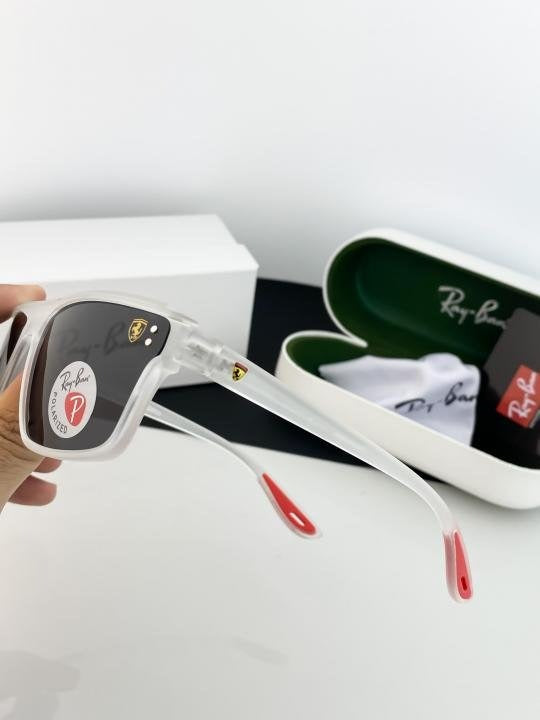 RAYBAN WHITE BLACK 3576