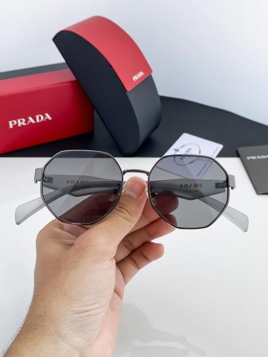 Prada Grey Black 97S Sunglasses