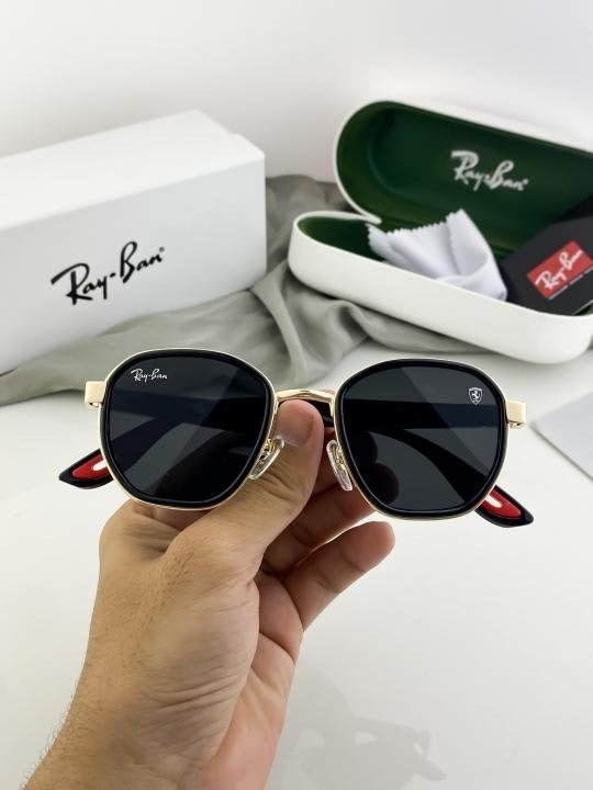 RAYBAN GOLD BLACK 3674