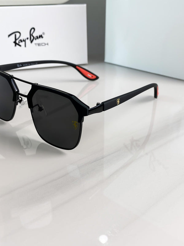 LUXURY SHADES #04 FULL BLACK BRANDED PREMIUM SUNGLASS