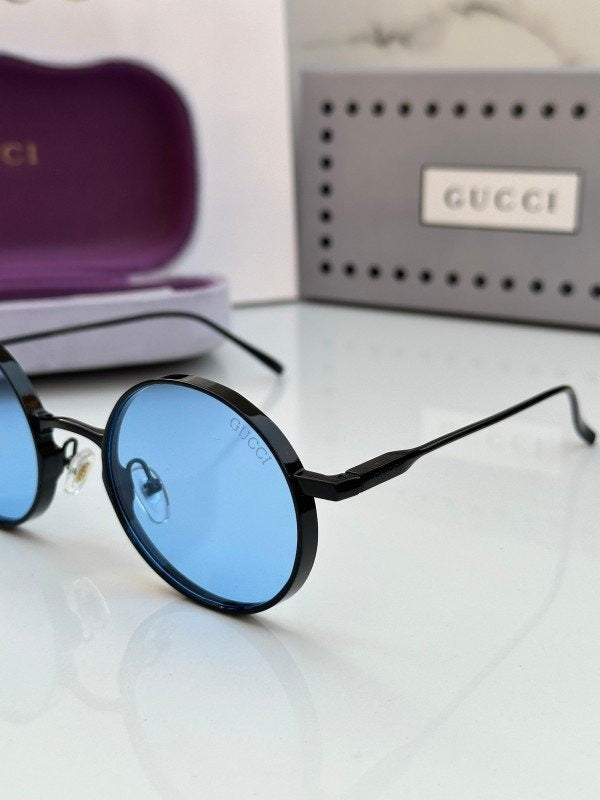 Gucci Black Blue Metal 4021 Sunglasses