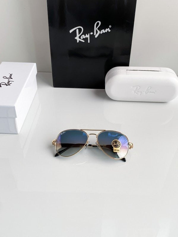 Rayban gold blue shade 3517