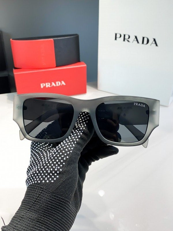 Prada Grey Black 61 Sunglasses