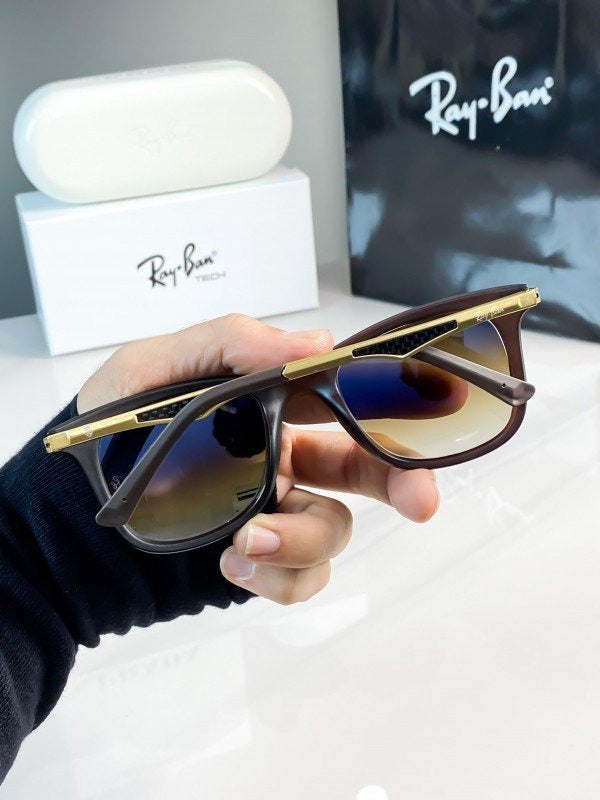 Rayban gold brown shaded 4287