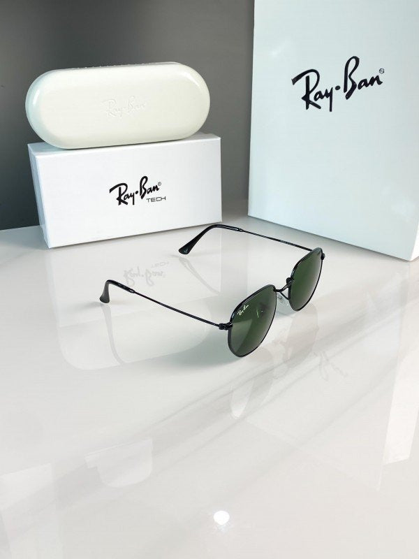 Rayban black green hexaga 3548
