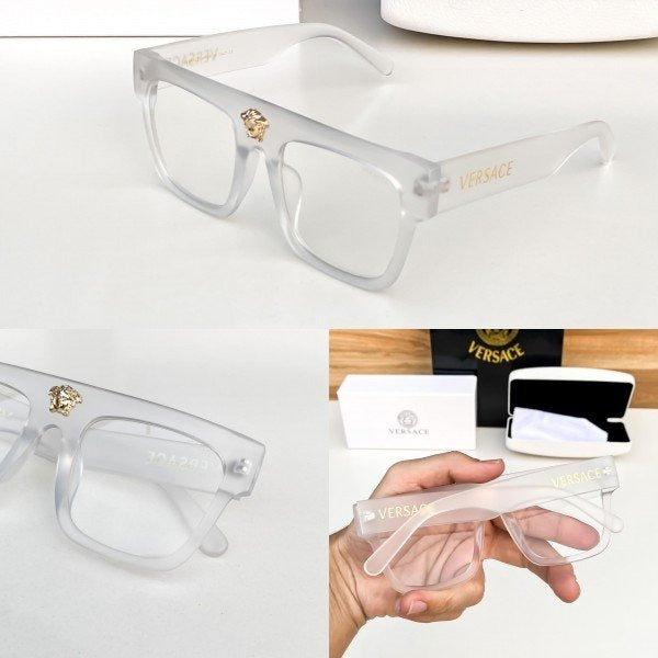Versace White Frame 62 Sunglasses